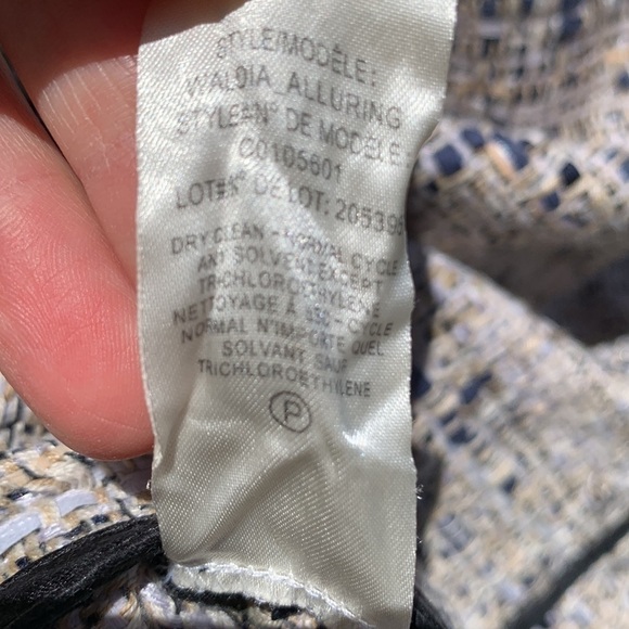 Theory Waldia Alluring Tweed Satin Panel Sheath Dress - Picture 13 of 13